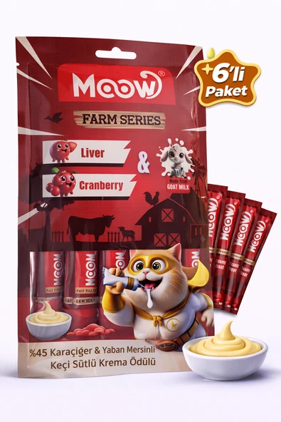 Ciğerli Kızılcıklı Keçi Sütlü Kedi Krema Ödülü 6x12g ürün görseli 1