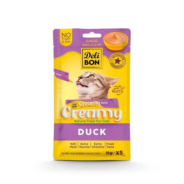 Delibon Krema Kedi Ödül Maması 15g 5 Adet Ördekli ürün görseli 1