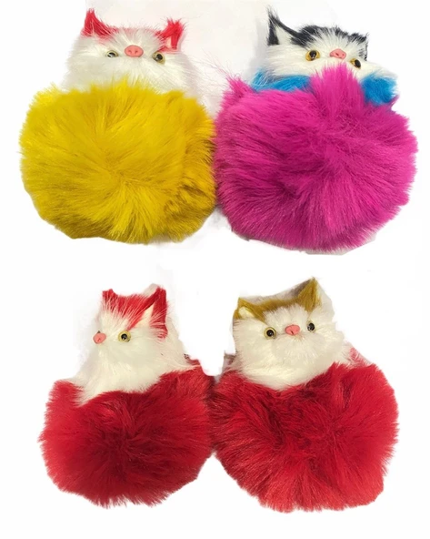 Catlife Göbekli Pofuduk Kedi Oyuncağı 10 cm ürün görseli 1