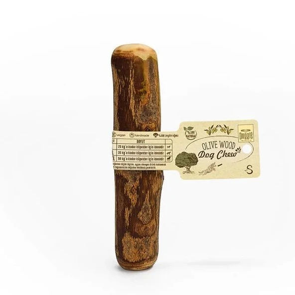 Doggie Doğal Zeytin Ağacı Çiğnenebilen Köpek Oyuncağı S 14 x 2 cm - 10 kg ürün görseli 1
