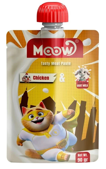 Moow Tavuklu Keçi Sütlü Kedi Et Ezmesi 90 gr ürün görseli 1