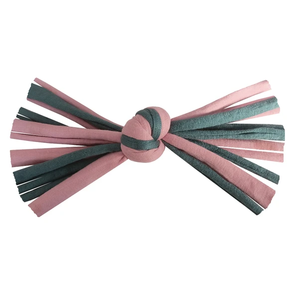Kedi Oyuncağı Düğümlü İp 2 cm - 16 cm Pembe-Mavi ürün görseli 1