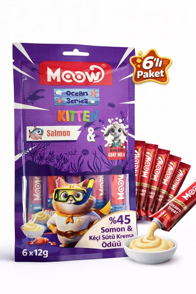 Somonlu Keçi Sütlü Yavru Kedi Krema Ödülü 6x12g ürün görseli 1