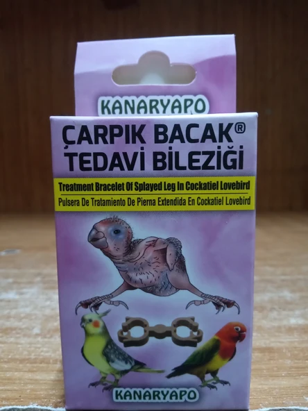 Kanaryapo Paraketler İçin Çarpık Bacak Tedavi Bileziği 10’lu Set ürün görseli 1