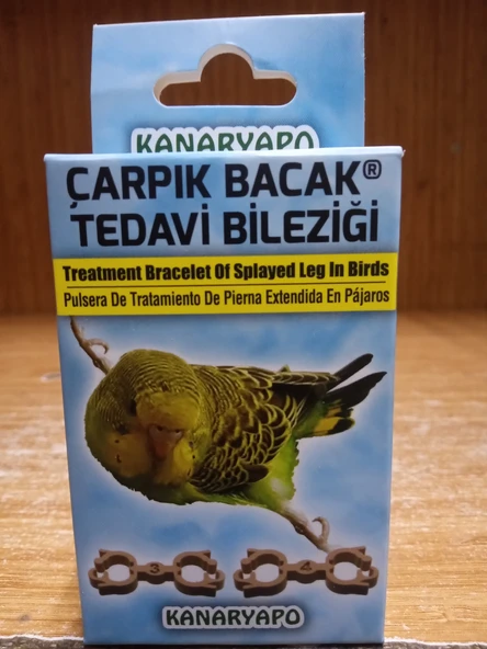 Muhabbet Kuşları İçin Çarpık Bacak Tedavi Bileziği 10’lu Set ürün görseli 1