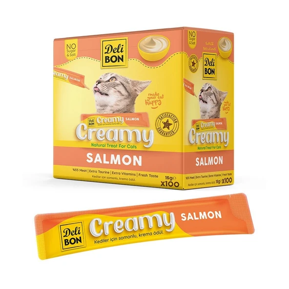 Delibon Krema Kedi Ödül Maması 15g 1 Adet Somonlu ürün görseli 1