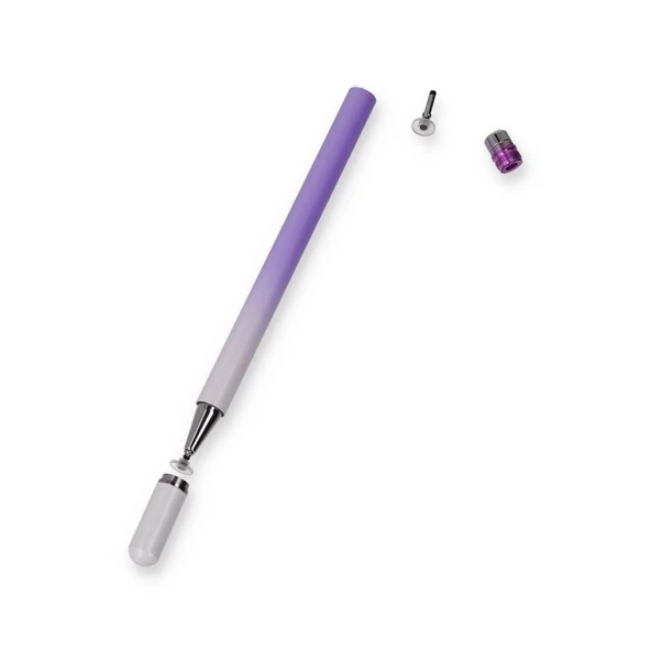 Dokunmatik Stylus Kalem Pen 108 - Mor - Resim 3