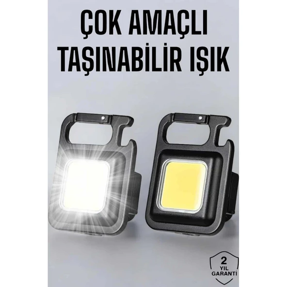 Anahtarlık Çok Amaçlı Mıknatıslı Taşınabilir Işık Led Şarjlı ürün görseli 1