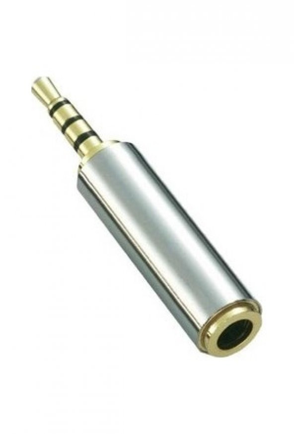 2.5mm Erkek 3.5mm Dişi 4 boğum 3 çizgi kulaklıklı mikrofon çevici ürün görseli 1