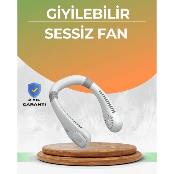 Uzun Ömürlü Bataryalı 9-18 Saat Kullanımlı Boyun Fanı ürün görseli 1