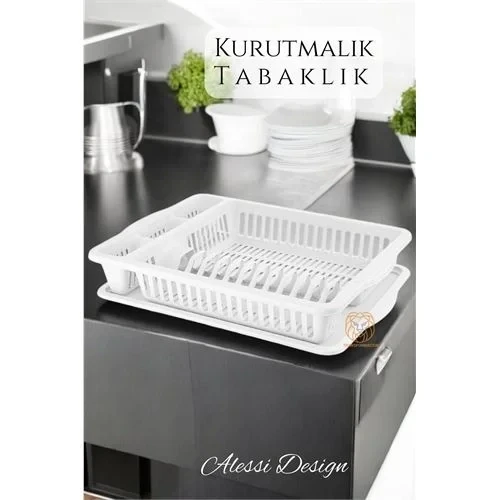 Bulaşık Durulama Sepeti Tabaklık Bulaşık Kurutmalık Beyaz Alessi 714493 ürün görseli 1