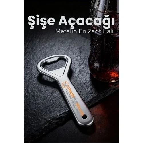Ergonomik Metal Şişe Açacağı - Gazoz, Kola, Kapağı Açıcı ürün görseli 1