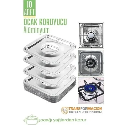 Ocak Koruyucu Folyo - Kızartma Yemek Koruyucu Folyo 10 Adet ürün görseli 1