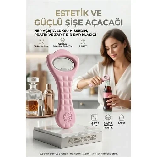 Pratik Şişe Açacağı | Ergonomik Barmen Tipi Sağlam Gazoz İçecek Açacağı 723196 ürün görseli 1