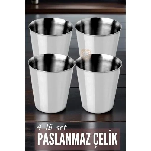 Çelik Bardak Seti 4 Adet Fazio Giacinto 719313 ürün görseli 1