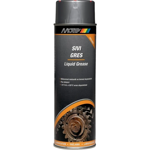 MOTİP Sıvı Gres Yağlama Pas Önleyici Sprey 500 ML - LIQUID GREASE ürün görseli 1