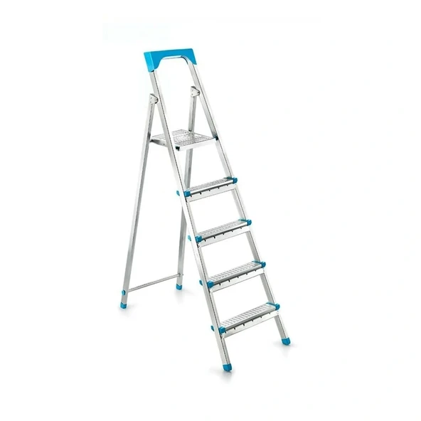 4+1Basamakli Metal Merdi̇ven Y: 105Cm - 120Kg.Taşima Kapasi̇tesi̇ (5047) ürün görseli 1
