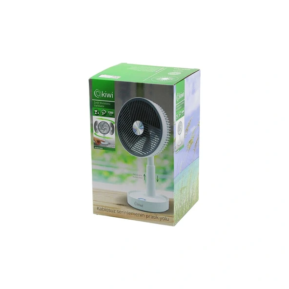 Ki̇wi̇ Kfan-7618 Usb Şarjli 5 İnç - 13.4Cm Masa Üstü Vanti̇latör 3 Kademe Hiz 5 Pls.Kanat Ayarli Yüksekli̇k:20-28Cm (5047) ürün görseli 1