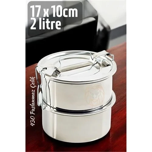 Sefer Tası Paslanmaz Çelik Yemek Kabı 17 Cm 2 Litre 721367 ürün görseli 1
