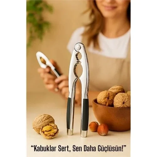Metal Ceviz Kıracağı – Kauçuk Tutma Yerli | Fındık, Ceviz, Badem İçin Ergonomik Kırıcı 722177 ürün görseli 1