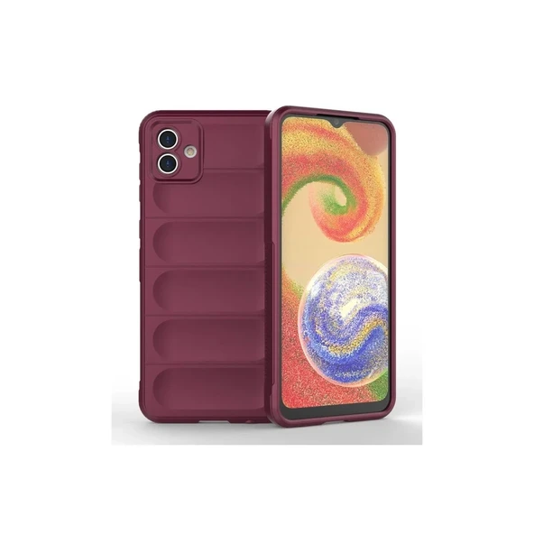 Galaxy A04E Kılıf Optimum Silikon - Bordo ürün görseli 1