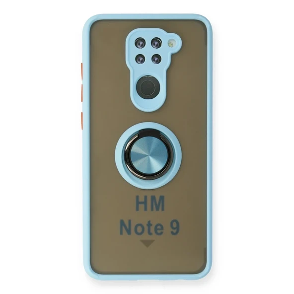 Redmi Note 9 Kılıf Montreal Yüzüklü Silikon Kapak - Buz ürün görseli 1