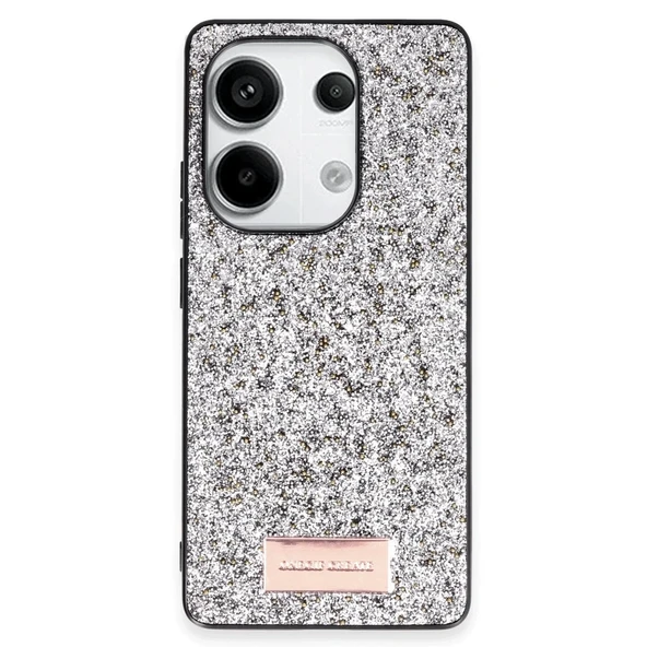 Onegif Redmi Note 13 4G Bright Simli Kapak - Gümüş ürün görseli 1