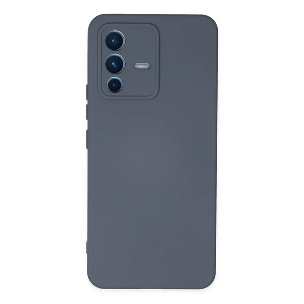 V23 5G Kılıf Nano İçi Kadife Silikon - Gri ürün görseli 1