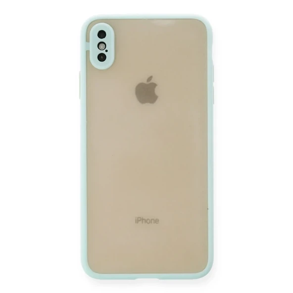 İphone Xs Kılıf Montreal Silikon Kapak - Turkuaz ürün görseli 1