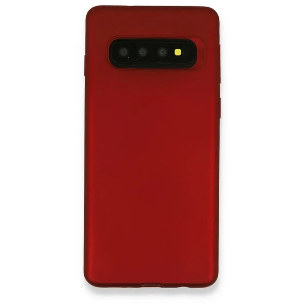 Galaxy S10 Kılıf First Silikon - Bordo ürün görseli 1