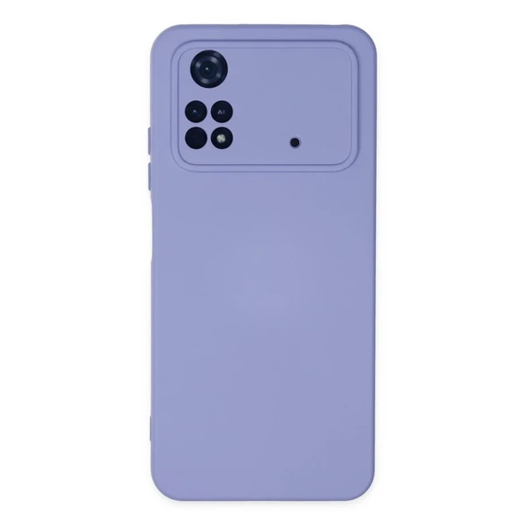 Poco M4 4G Kılıf Nano İçi Kadife Silikon - Lila ürün görseli 1