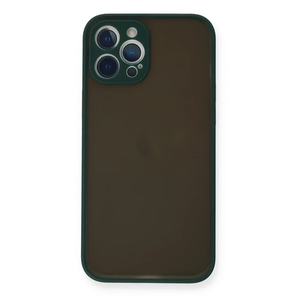 İphone 12 Kılıf Montreal Silikon Kapak - Yeşil ürün görseli 1