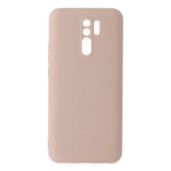 Redmi 9 Kılıf Nano İçi Kadife Silikon - Pudra ürün görseli 1