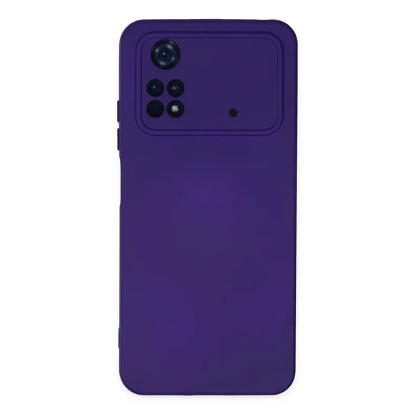 Poco M4 4G Kılıf Nano İçi Kadife Silikon - Mor ürün görseli 1