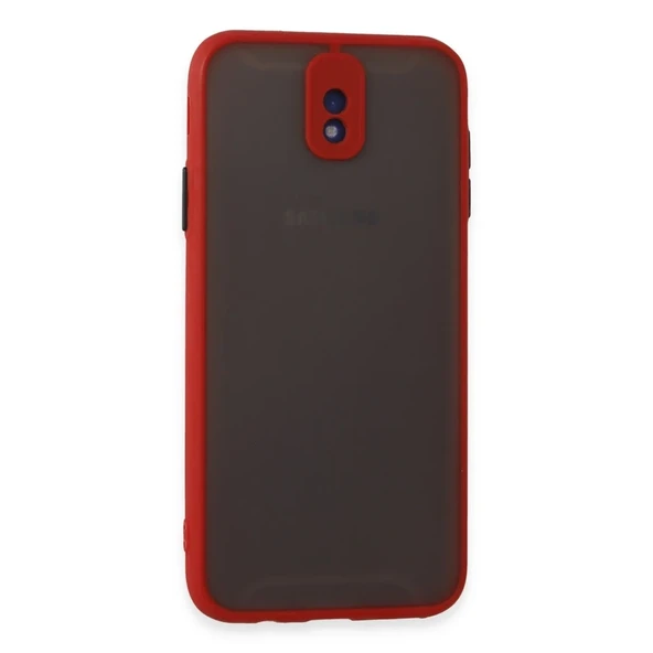 Galaxy J7 / J730 Kılıf Montreal Silikon Kapak - Kırmızı ürün görseli 1