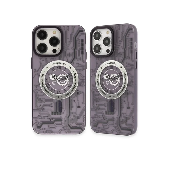 İphone 14 Kılıf Apollo Magneticsafe Desenli Kapak - Apollo Mor - 5 ürün görseli 1
