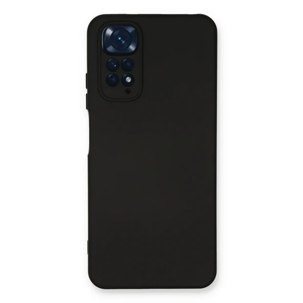 Redmi Note 11 Kılıf Nano İçi Kadife Silikon - Siyah ürün görseli 1