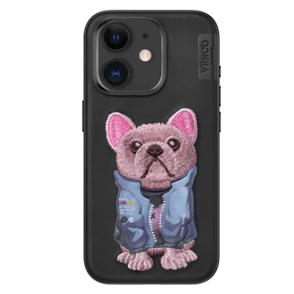 Venco İphone 11 Cute Desenli Kapak - Siyah ürün görseli 1