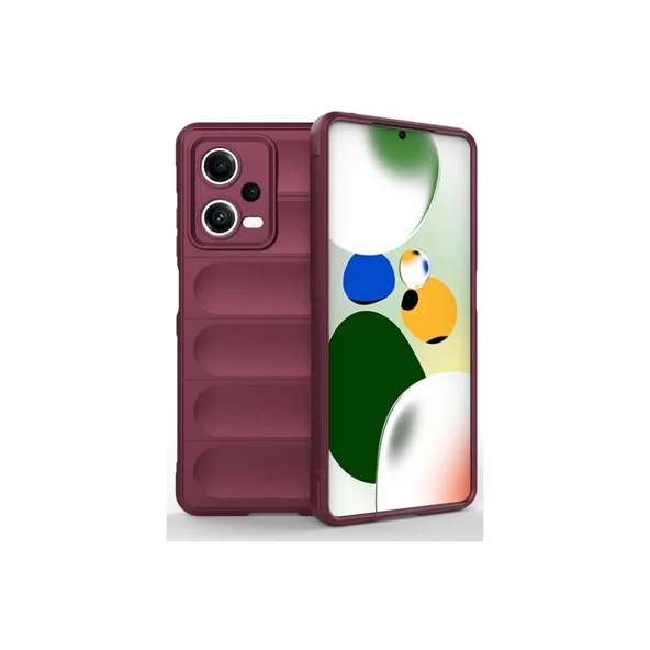 Poco X5 5G Kılıf Optimum Silikon - Bordo ürün görseli 1