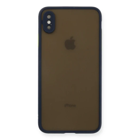 İphone Xs Kılıf Montreal Silikon Kapak - Lacivert ürün görseli 1