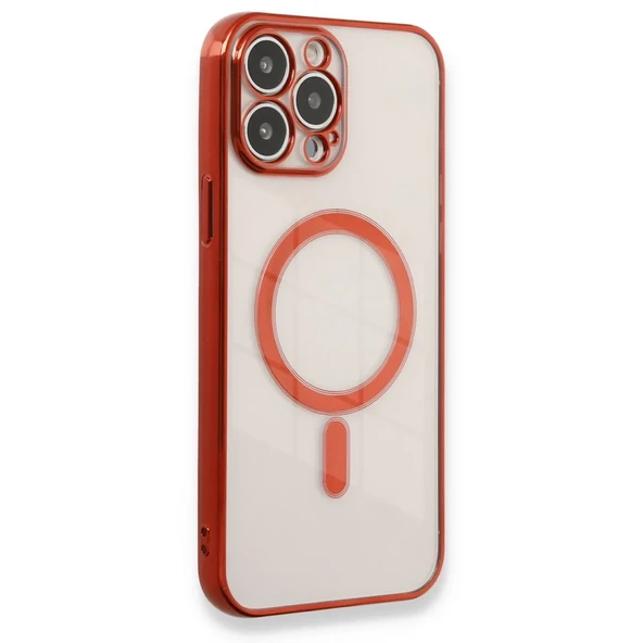 İphone 13 Kılıf Magneticsafe Silikon - Kırmızı ürün görseli 1