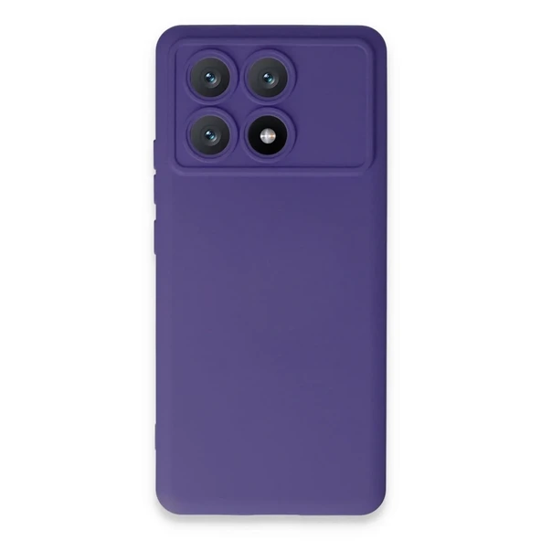 Poco X6 Kılıf Nano İçi Kadife Silikon - Mor ürün görseli 1