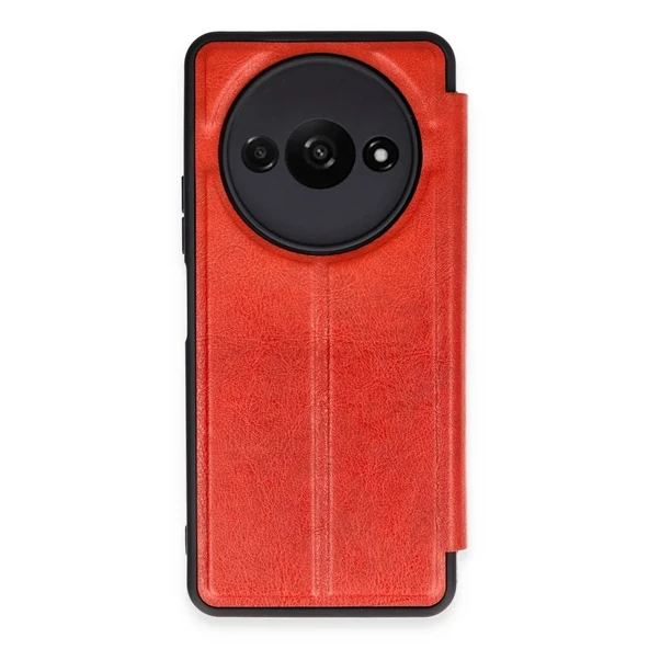 Redmi A3 4G Kılıf Flip Cover - Kırmızı ürün görseli 1
