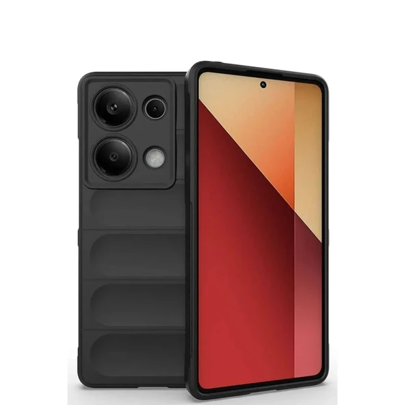 Redmi Note 13 4G Kılıf Optimum Silikon - Siyah ürün görseli 1