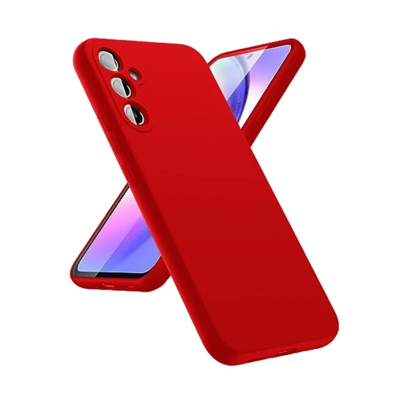 Galaxy A24 4G Kılıf First Silikon - Kırmızı ürün görseli 1