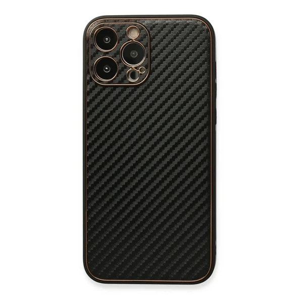 İphone 13 Kılıf Coco Karbon Silikon - Siyah ürün görseli 1