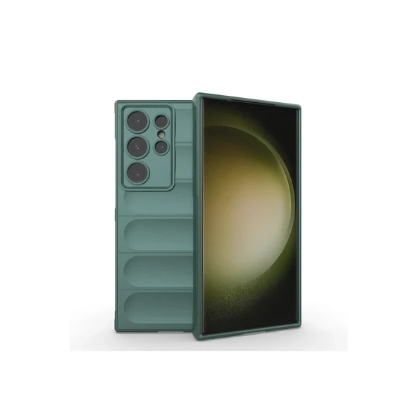Galaxy S24 Kılıf Optimum Silikon - Koyu Yeşil ürün görseli 1