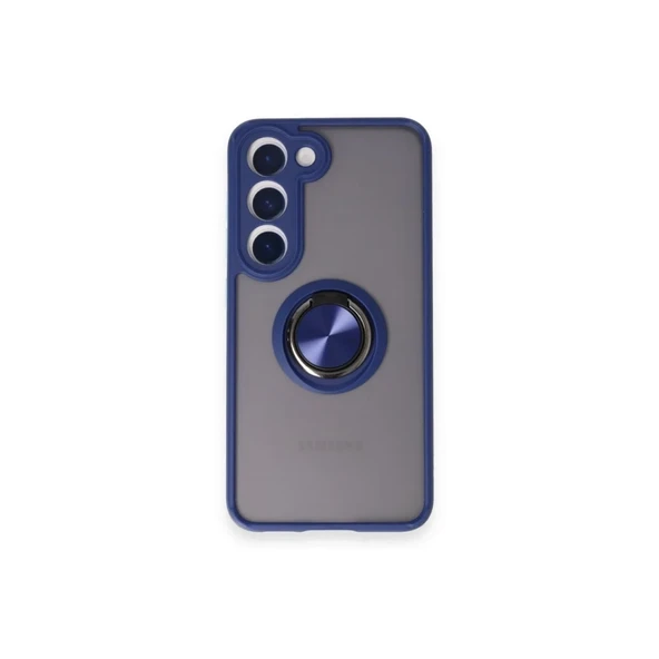 Galaxy M15 Kılıf Montreal Yüzüklü Silikon Kapak - Lacivert ürün görseli 1