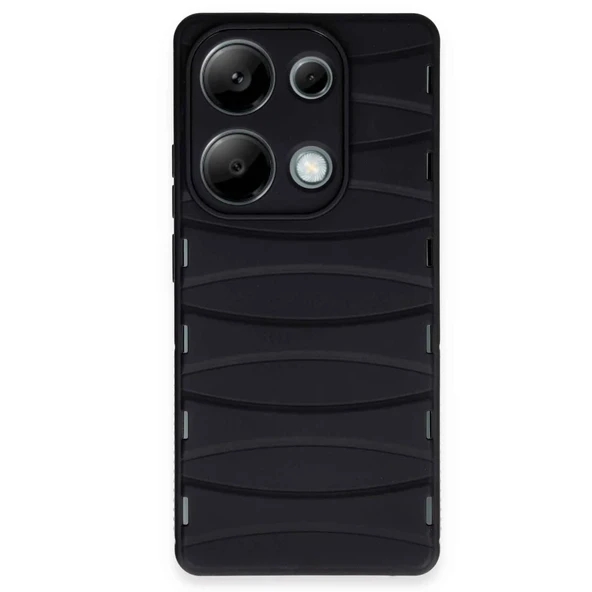 Redmi Note 13 4G Kılıf Bibercas Silikon Kapak - Siyah ürün görseli 1