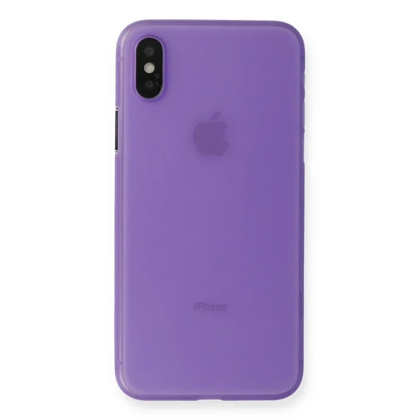 İphone Xs Kılıf Pp İnce Kapak - Mor ürün görseli 1